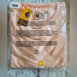 Mens XL Carhartt Long Sleeve Shirt Loose Fit NWT Peach